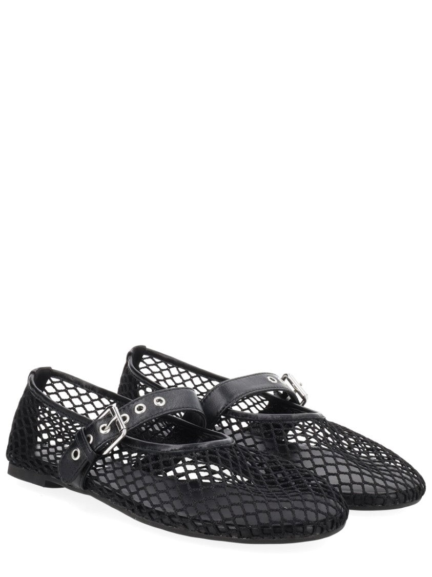 Senso Carina Black Mesh Diamond Flats