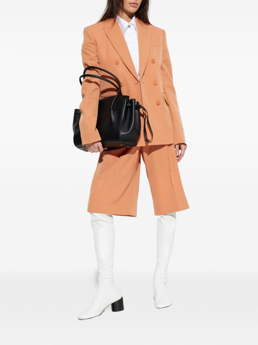 Stella Mccartney Tailored Orange Trousers With High Waist