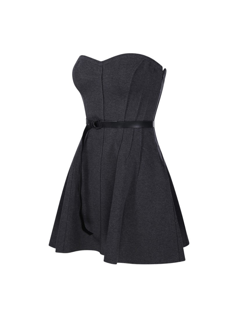 Norma Kamali Strapless Grace Mini Dress