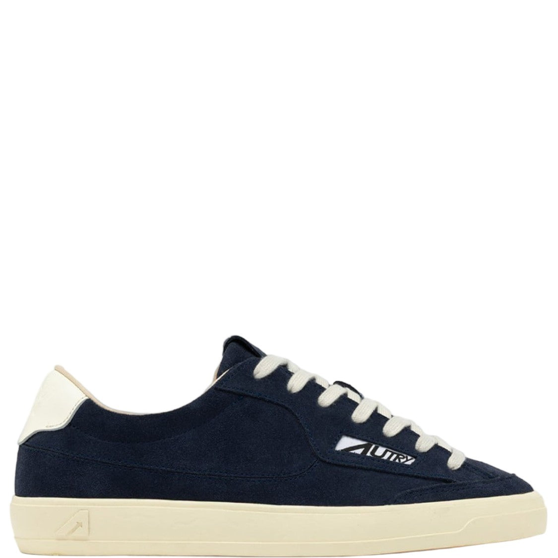Autry Low-Top Navy Sneakers With Suede And Cowhide Finish