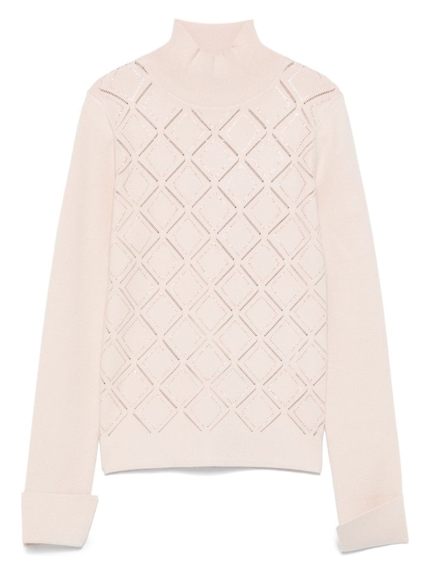 Blugirl Textured Diamond Knit Sweater