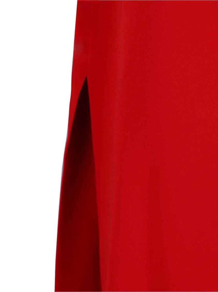 Valentino Maxi Silk Dress With Removable Scarf And Feather Details