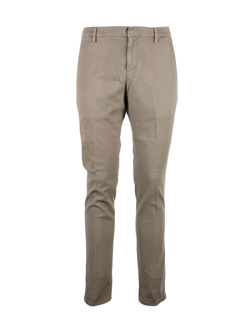 Dondup Beige Gaubert Slim-Fit Stretch Cotton Trousers