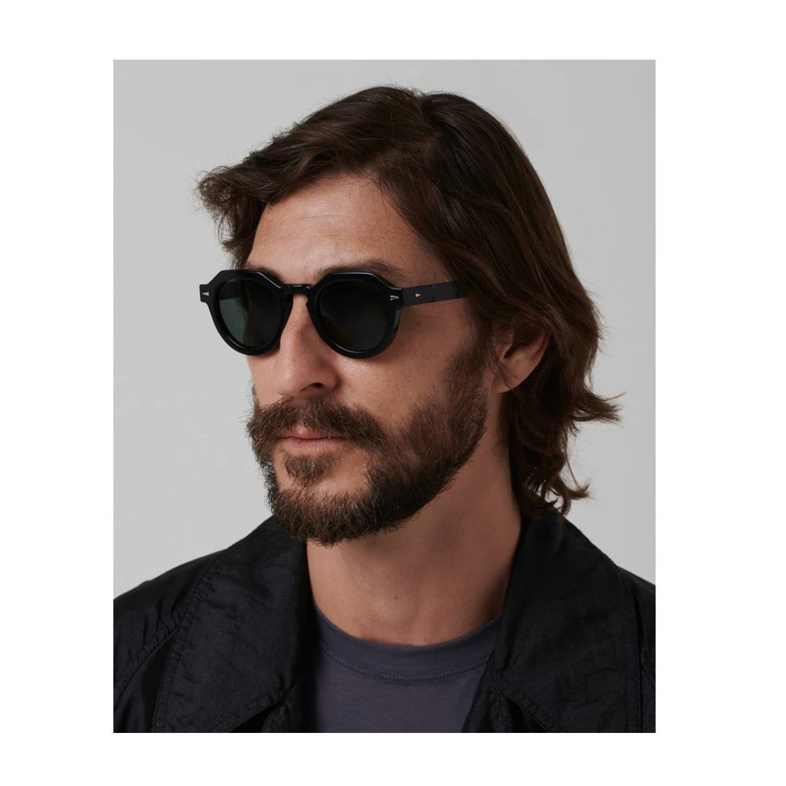 Ahlem Green Grenelle Acetate Geometric Sunglasses
