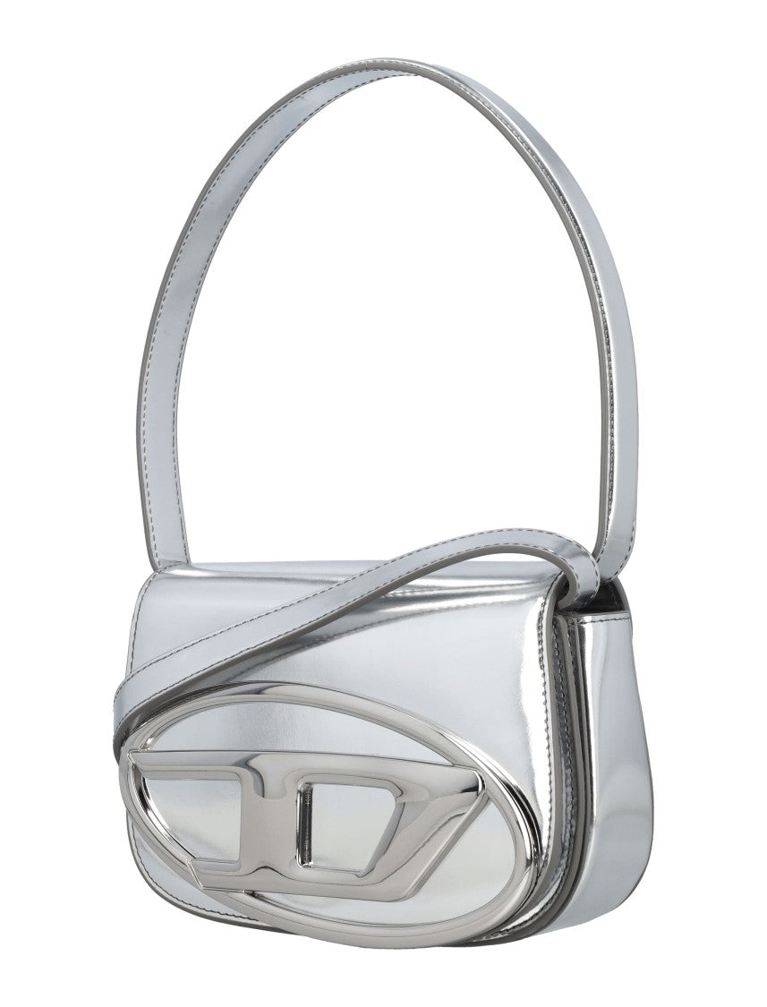 Diesel 1 Dr Mirror Leather Reflective Leather Shoulder Bag