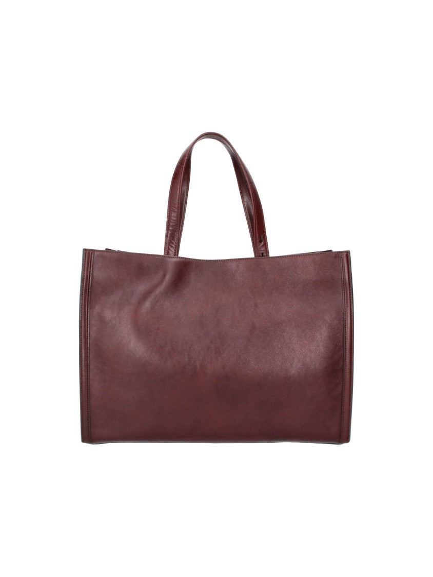 Anya Hindmarch Brown Mortimer Patchwork Suede Tote Bag
