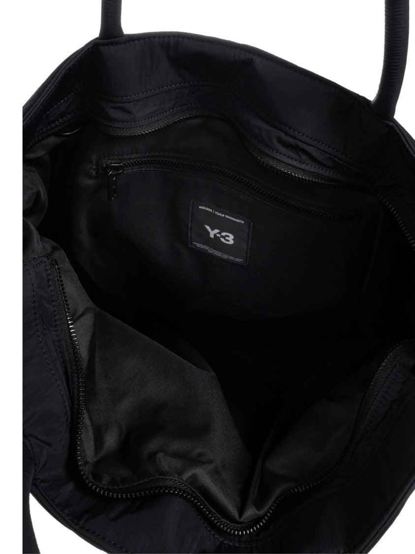 Y-3 Padded Stripes Logo Tote Bag
