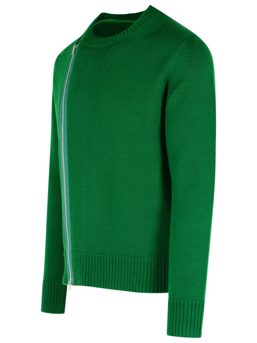 Sacai Green Wool Sweater