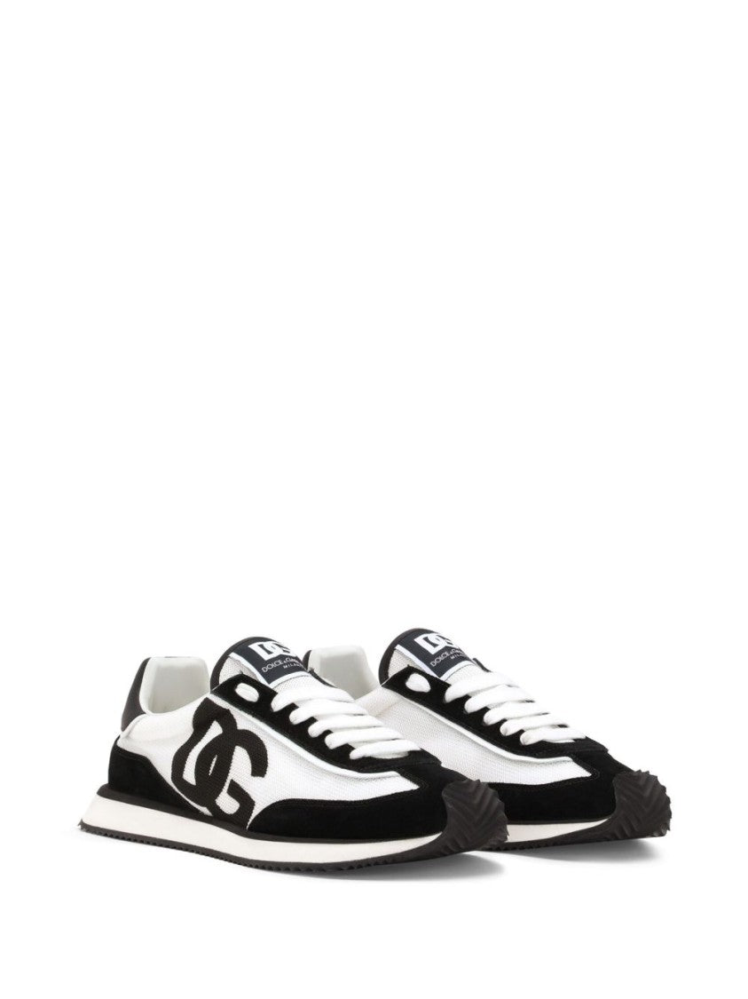 Dolce & Gabbana Soft Suede Sneakers With Bold Logo