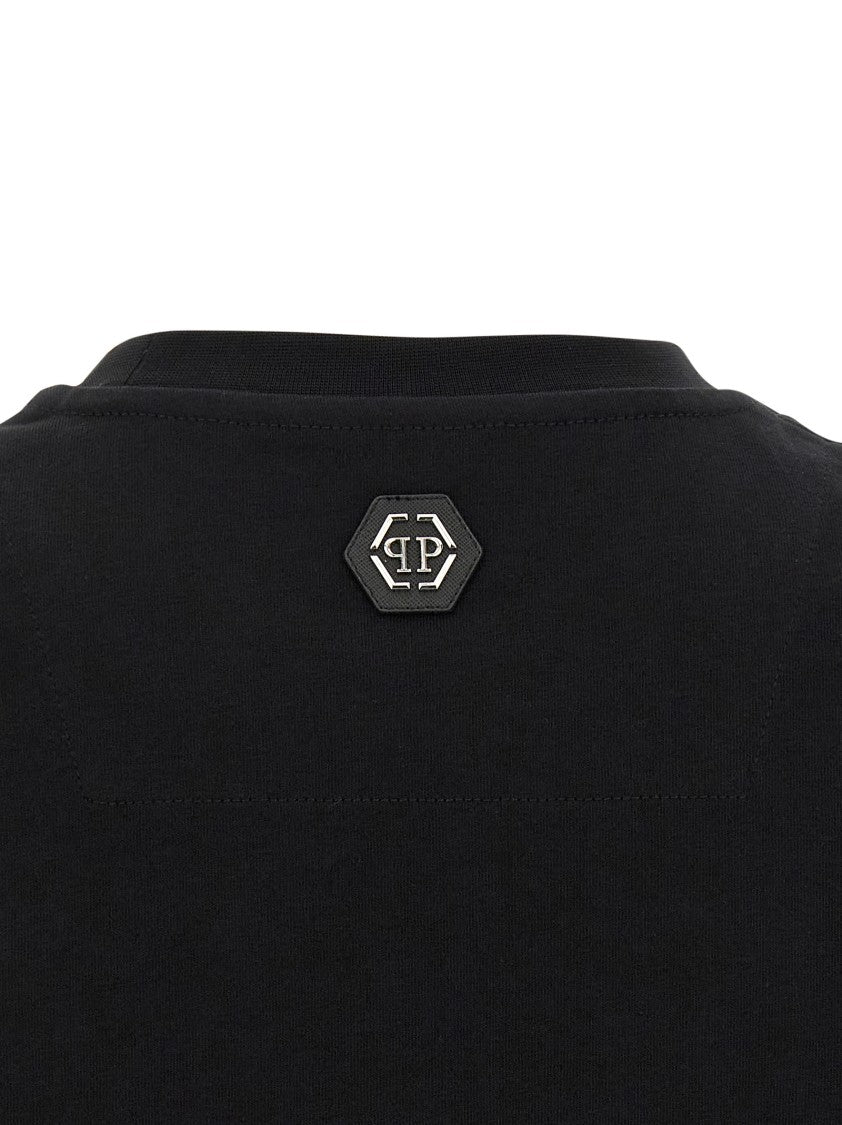 Philipp Plein Skull & Bones' Print T-Shirt