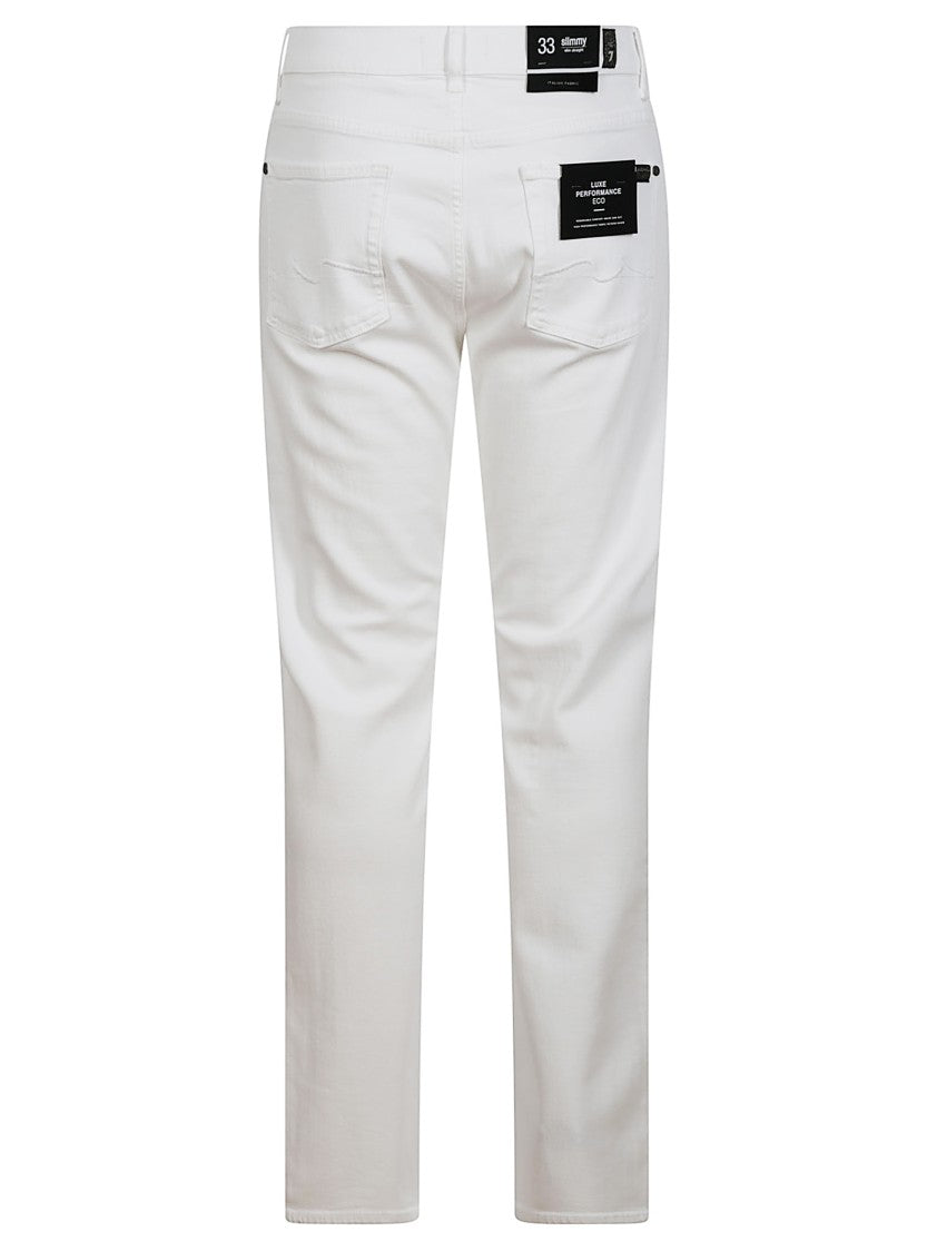 7 For All Mankind Slim-Fit Luxe Performance Pants With Minimalist Design