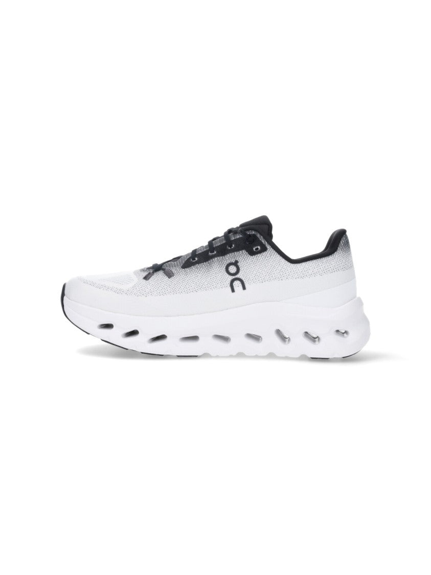 On White Cloudtilt Mesh Sneakers