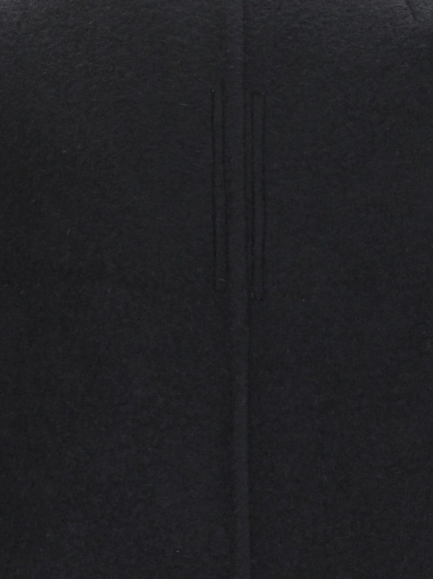 Rick Owens Maxi Hooded Coat – Black