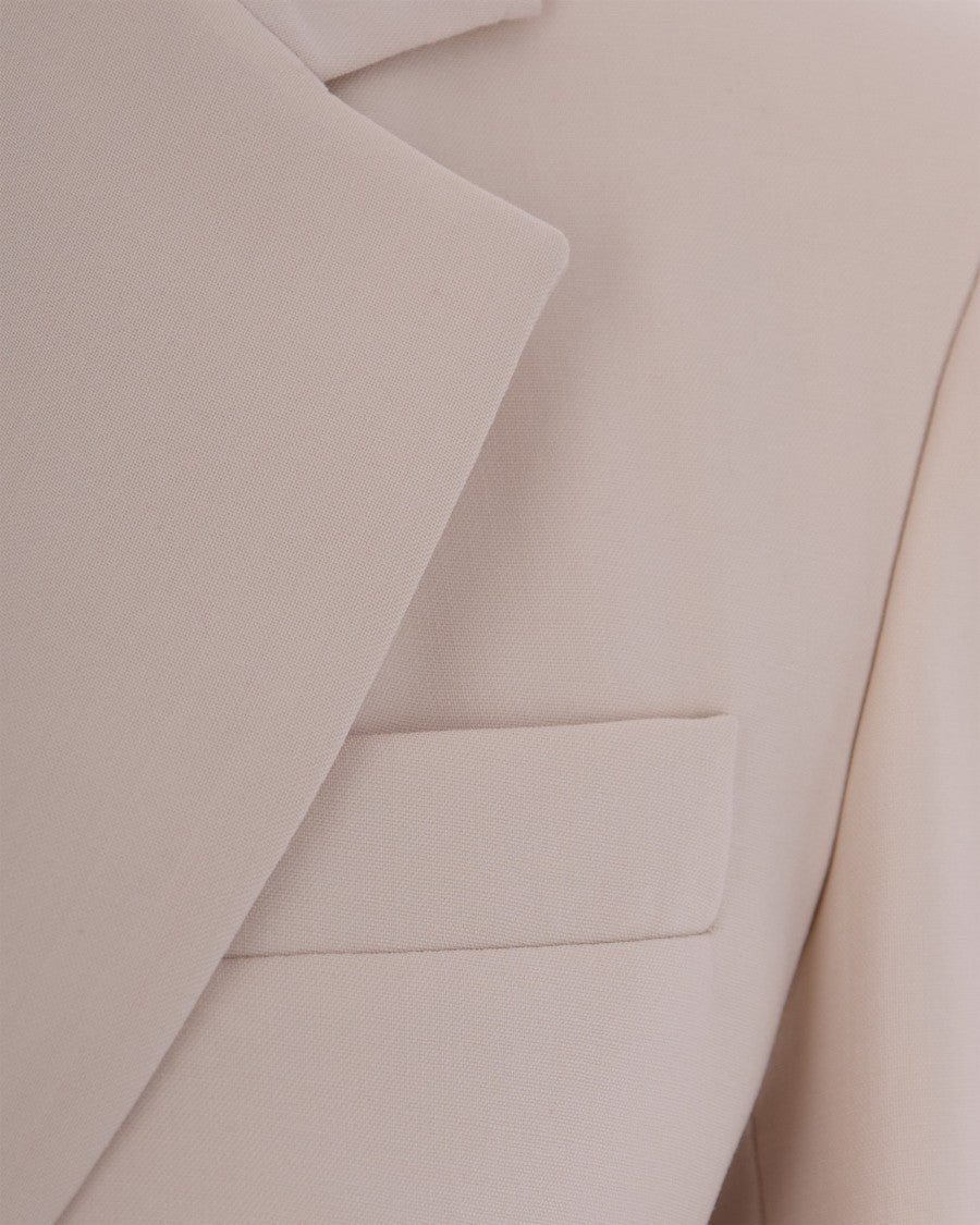 Max Mara Beige Single-Breasted Blazer