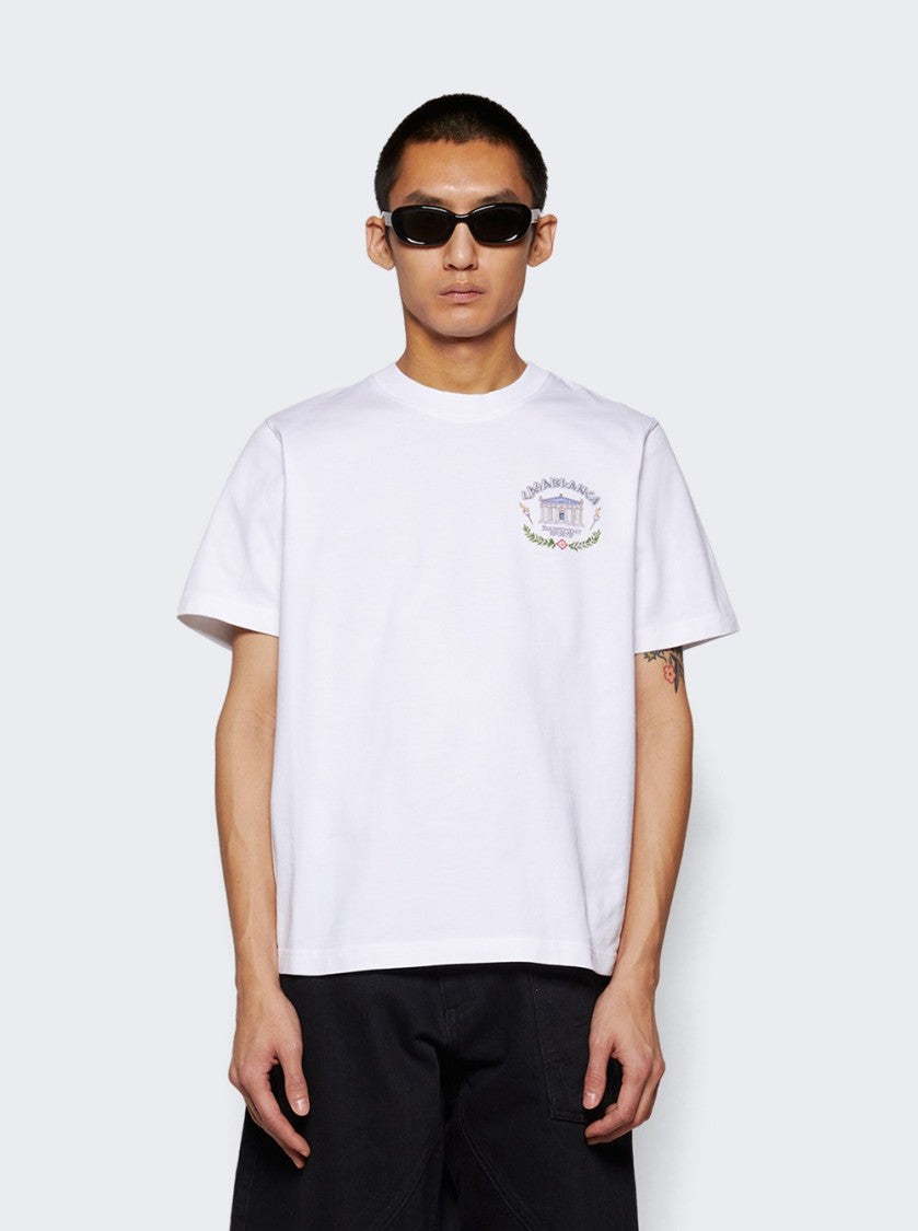 Casablanca Le Temple Du Sport Printed Tee White