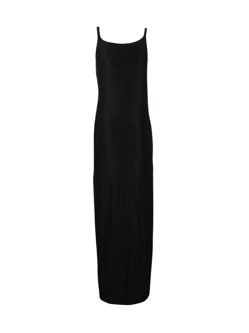 Paco Rabanne Ruched Midi Dress With Snap Button Detail
