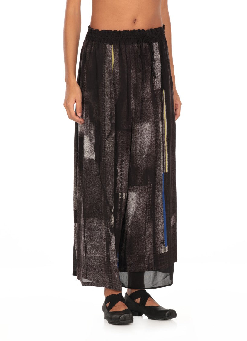 Y's Pants With Geometric Pattern