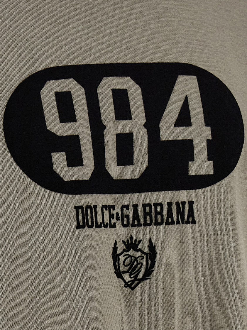 Dolce & Gabbana Flocked Print T-Shirt
