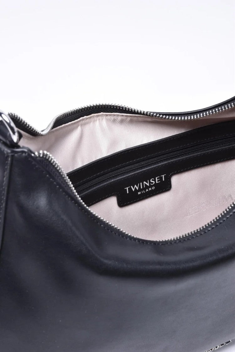 Twin-Set Large Hobo Bag Black