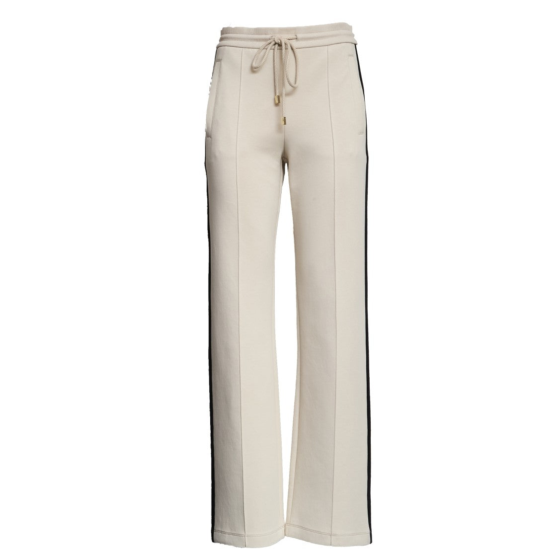Max Mara Vento Embroidered Jersey Straight Leg Pants