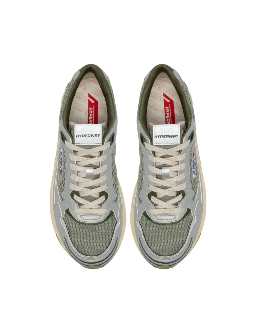 Autry Hyperway Men’S Silver/Sea Grass Sneakers