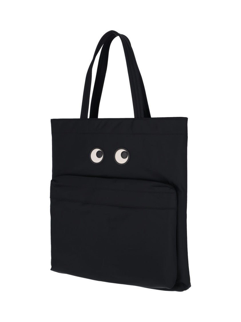 Anya Hindmarch Nylon Tote With Leather Trims