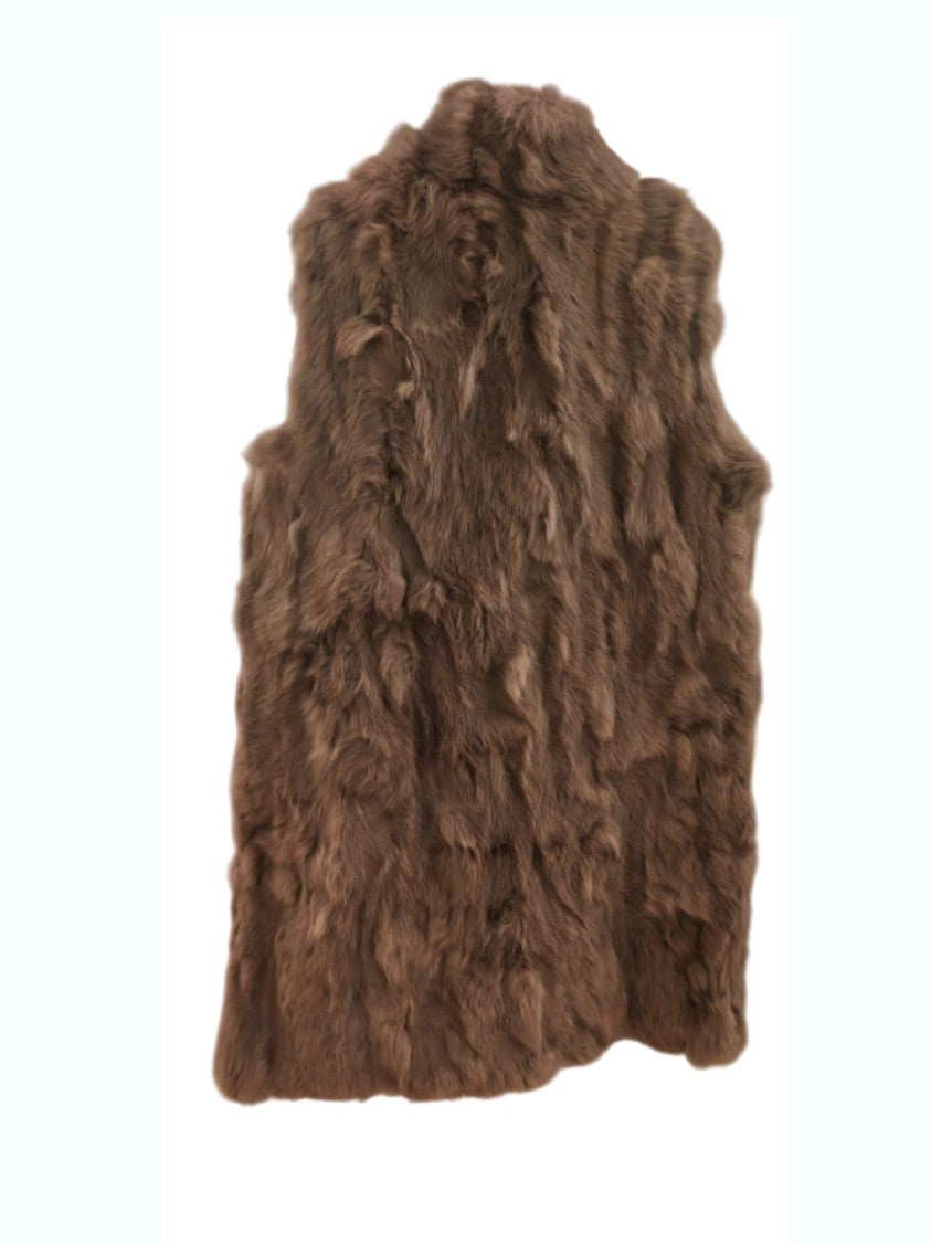 Mehran Plush Fur Sleeveless Vest