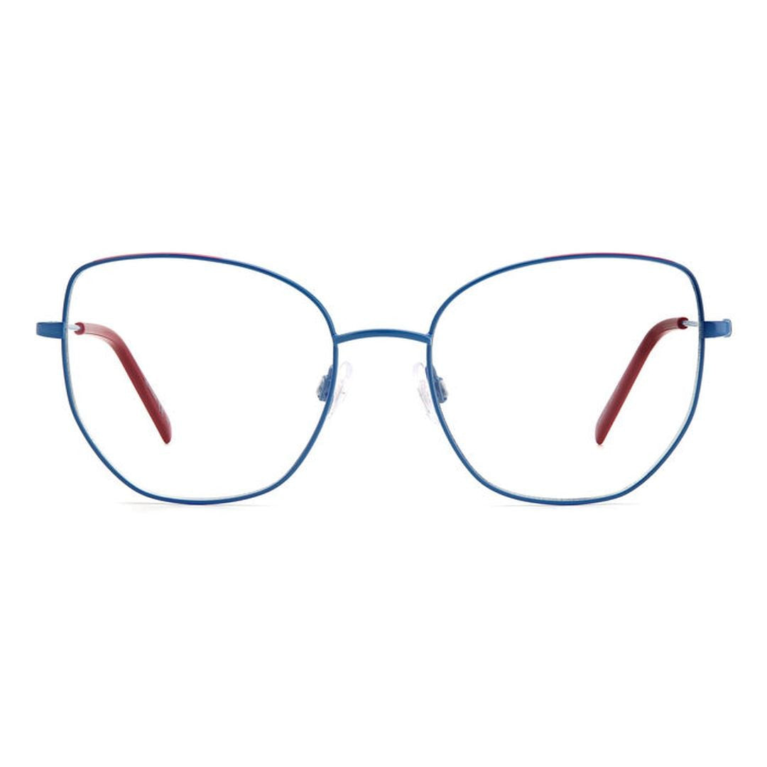 M Missoni Mmi 0084 Angular Metal Frame Eyeglasses With Decorative Chain