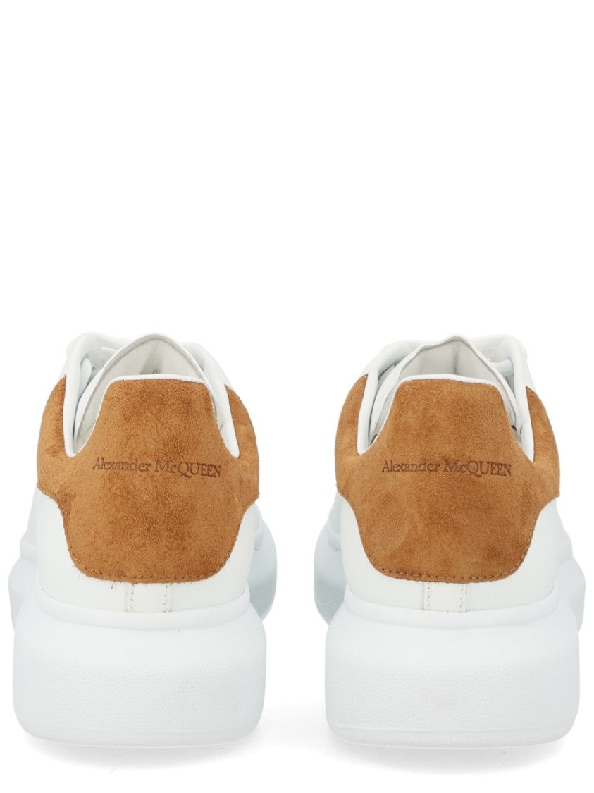 Alexander Mcqueen Oversized White Calf Suede Sneakers