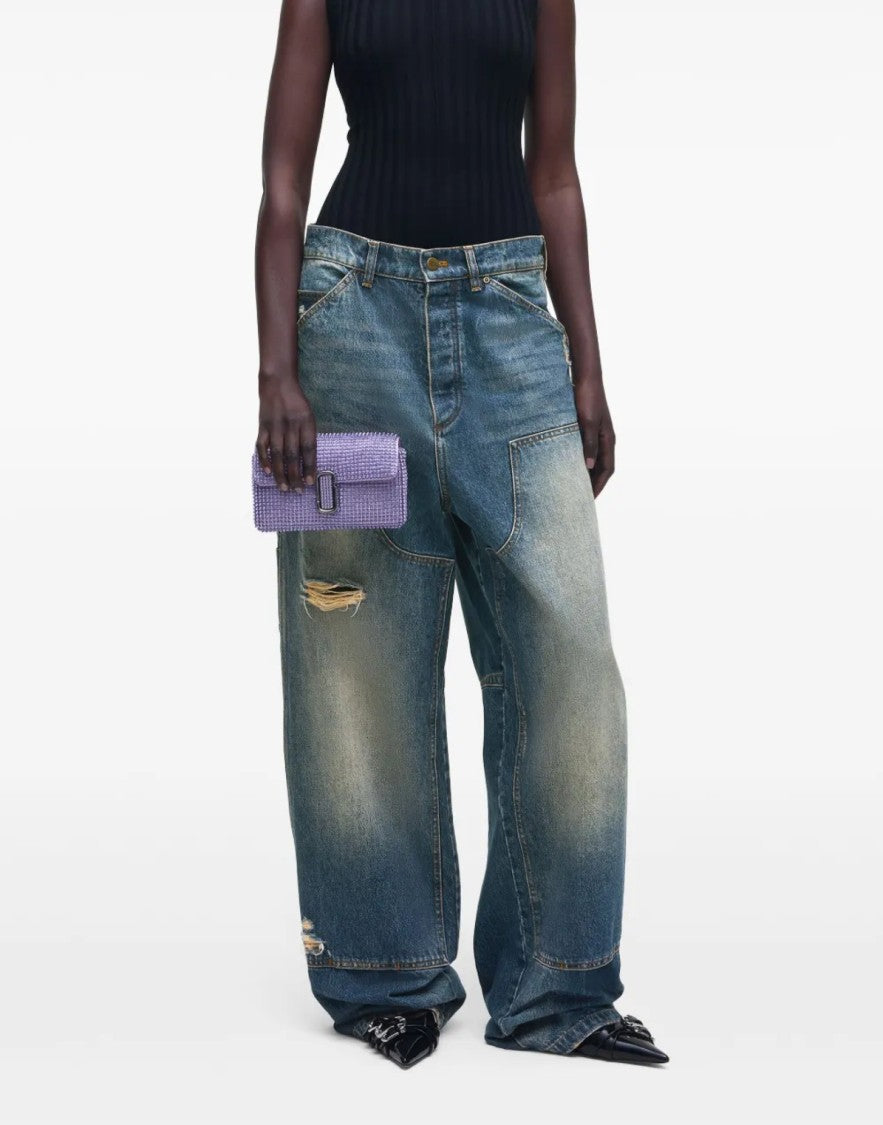 Marc Jacobs The Rhinestone J Marc Logo Mini Shoulder Bag