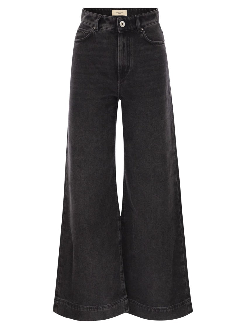 Max Mara Cactus1234 - Wide Leg Jeans In Cotton Denim