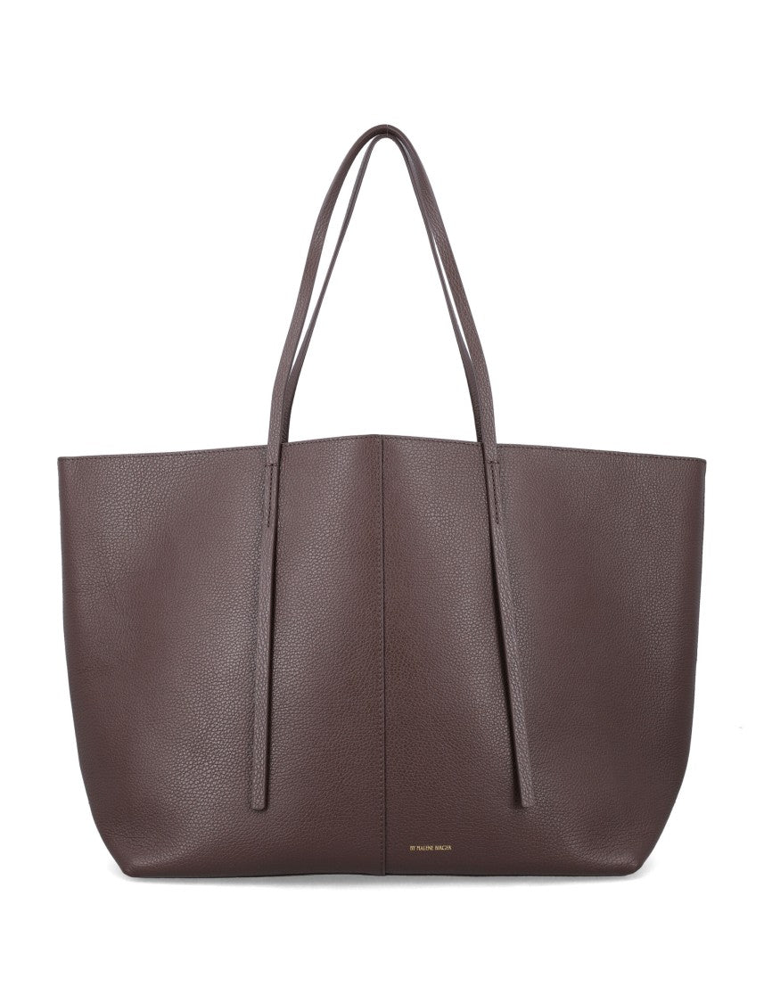 By Malene Birger Abilla Oversized Textured Leather Tote Bag