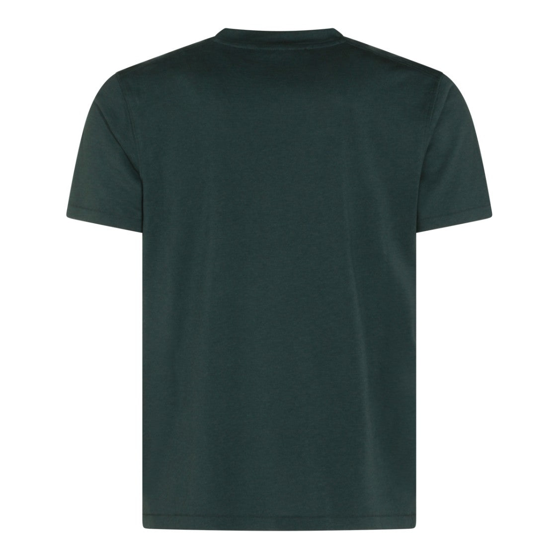 Tom Ford Dark Green Cotton T-Shirt With Round Neckline