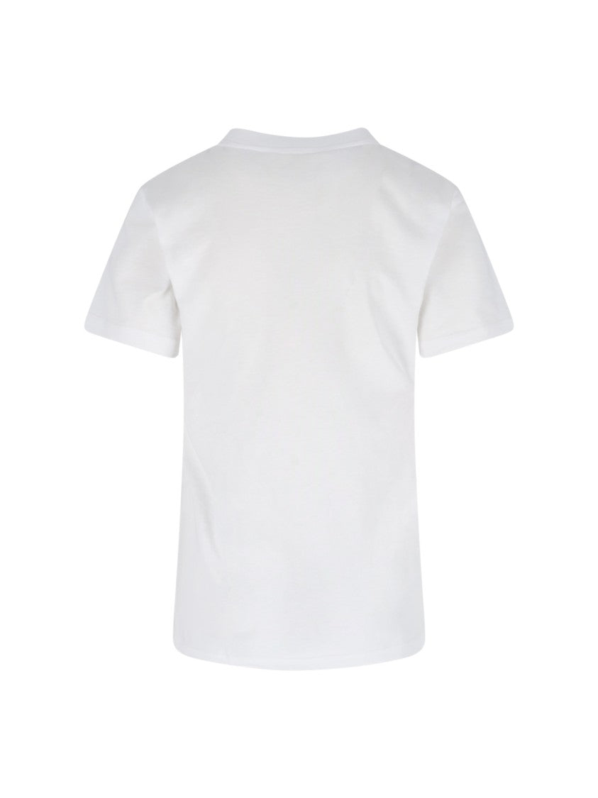 Marni "Animal Aphabet" Logo T-Shirt In White Cotton
