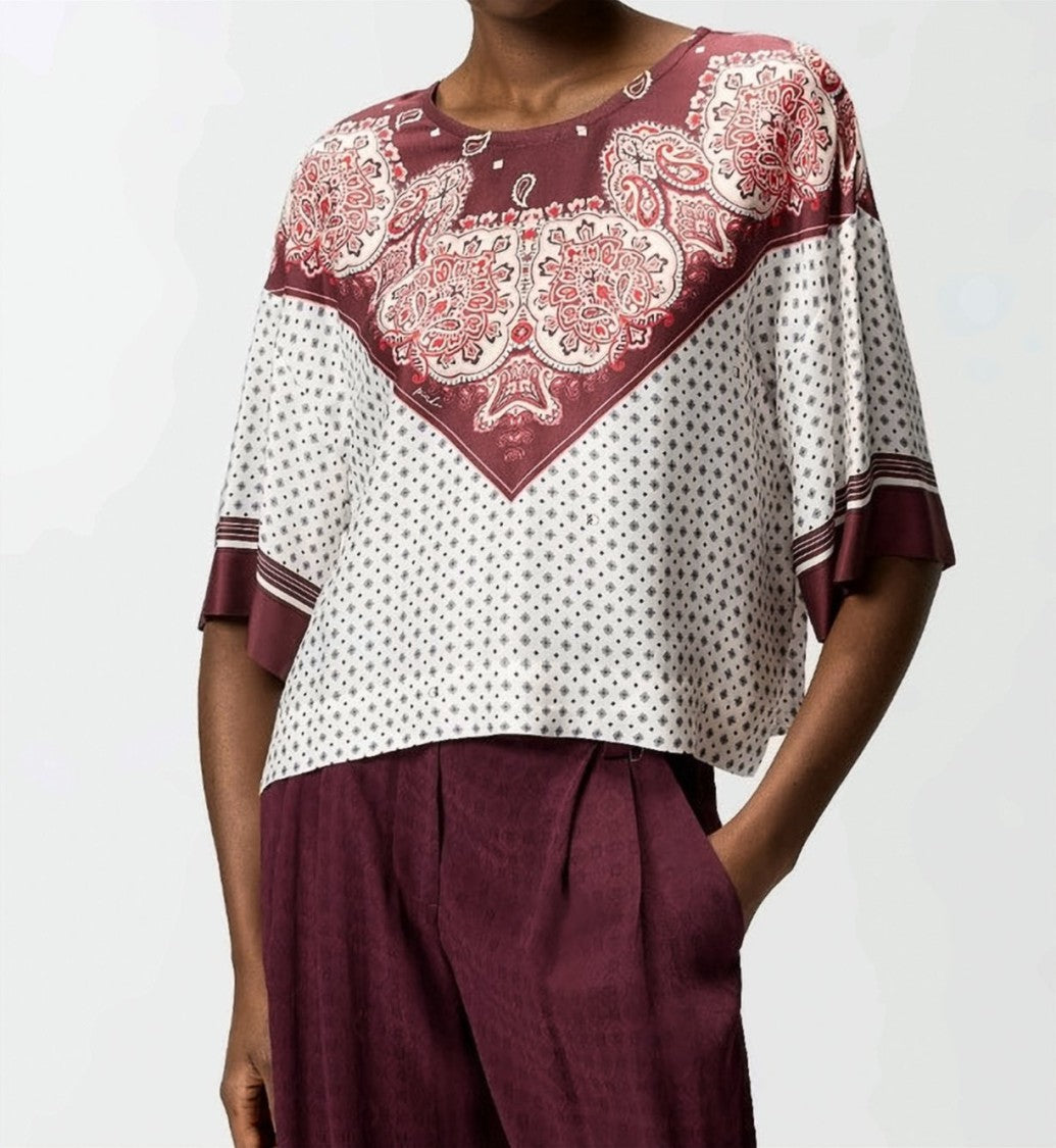 Pinko Betsy Viscose Twill Printed Blouse