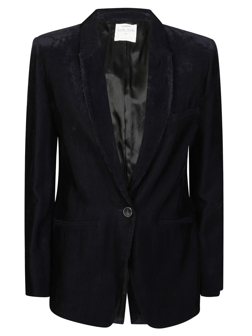 Forte Forte Fluid Cut Velvet Blazer