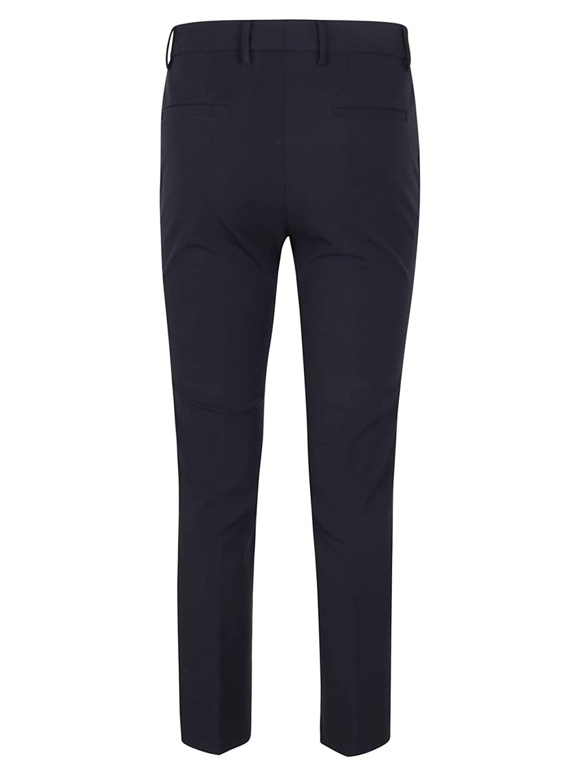 Incotex Straight-Leg Tailored Pants With Subtle Hem Detailing