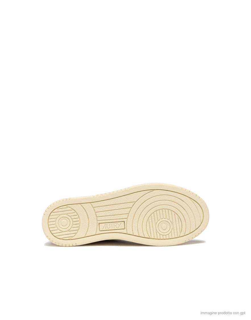 Autry White Leather Suede Medalist Sneakers
