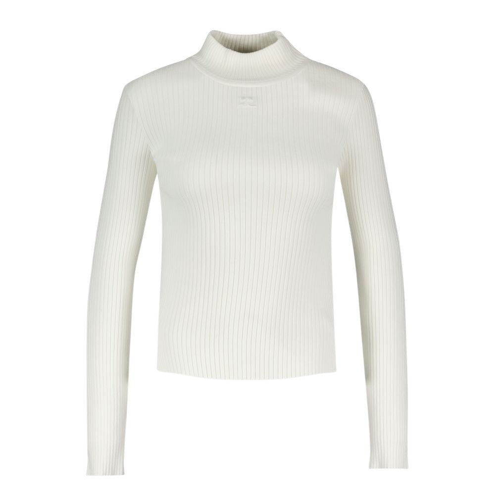 Courrèges Reedition Jumper T-Shirt - Cotton - White