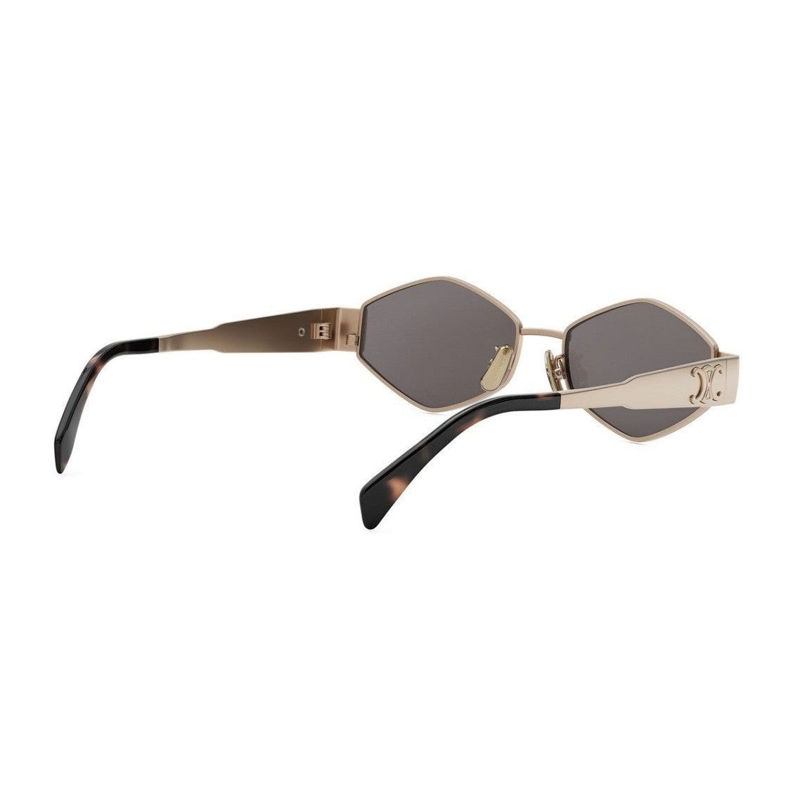 Celine Rose Gold Metal Triomphe Geometric Sunglasses