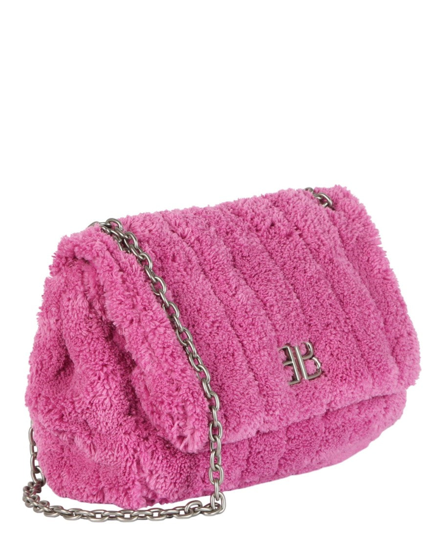 Balenciaga Monaco Mini Quilted Shoulder Bag With Chain-Link Strap
