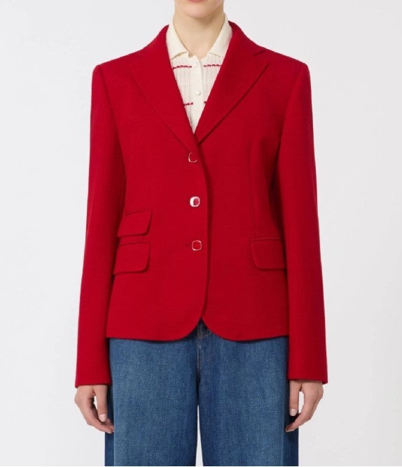 Max Mara Tailored Blazer With Enamelled Button Accents