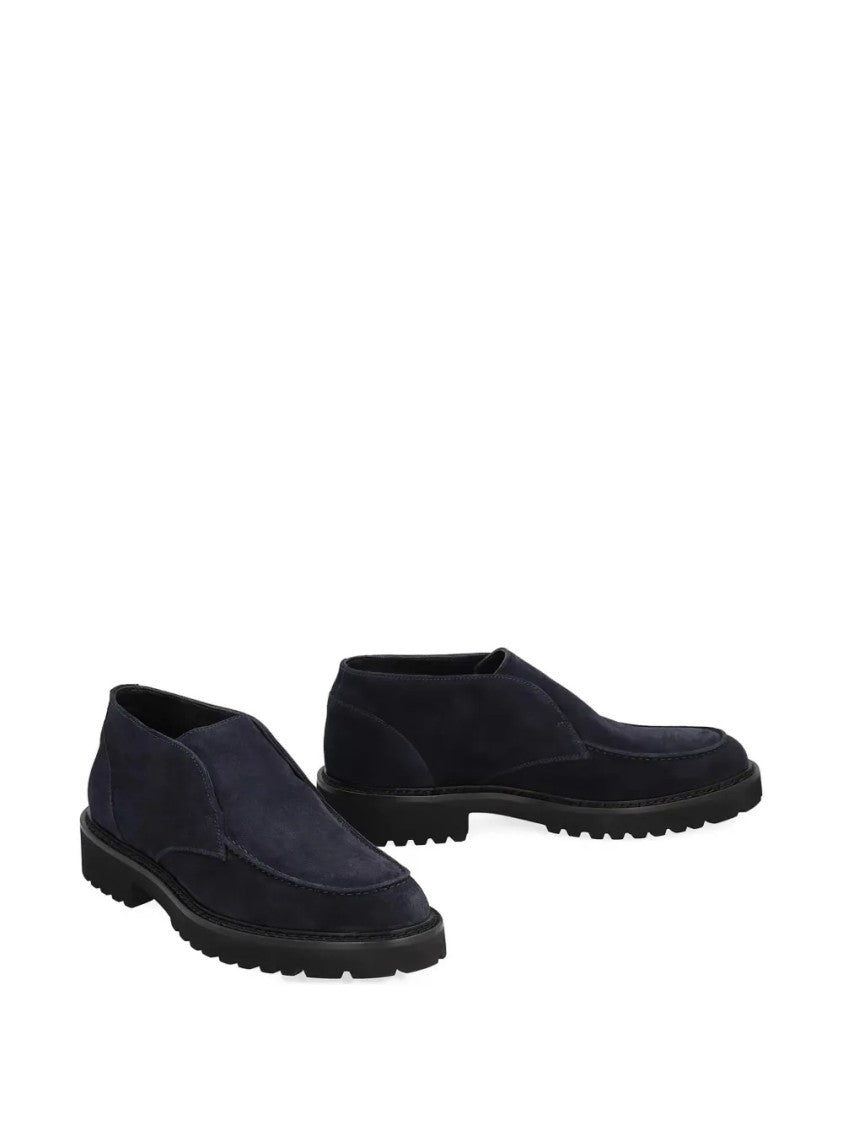 Doucal's Chukka Adler Loafers With Smooth Suede Finish