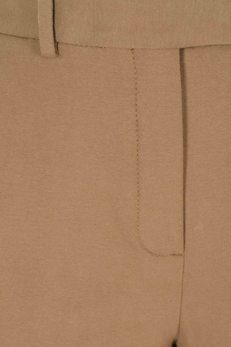 Circolo 1901 Beige Straight Leg Pants With Functional Pockets