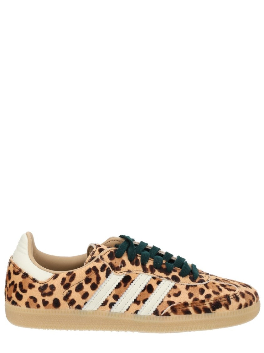 Adidas Originals Multicolor Leopard Print White Stripes Sneakers