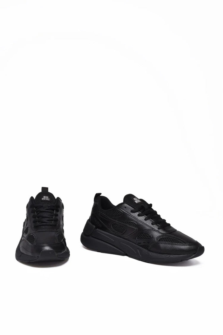 Diesel Black Men Polyester Serendipity Sport Sneakers