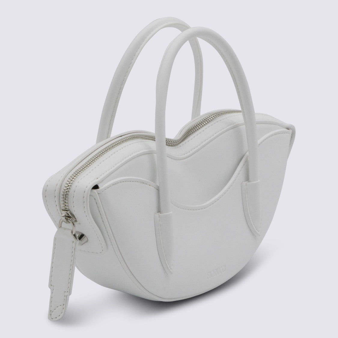 Fiorucci Curved Silhouette Bag With Matte Finish And Embossed Logo
