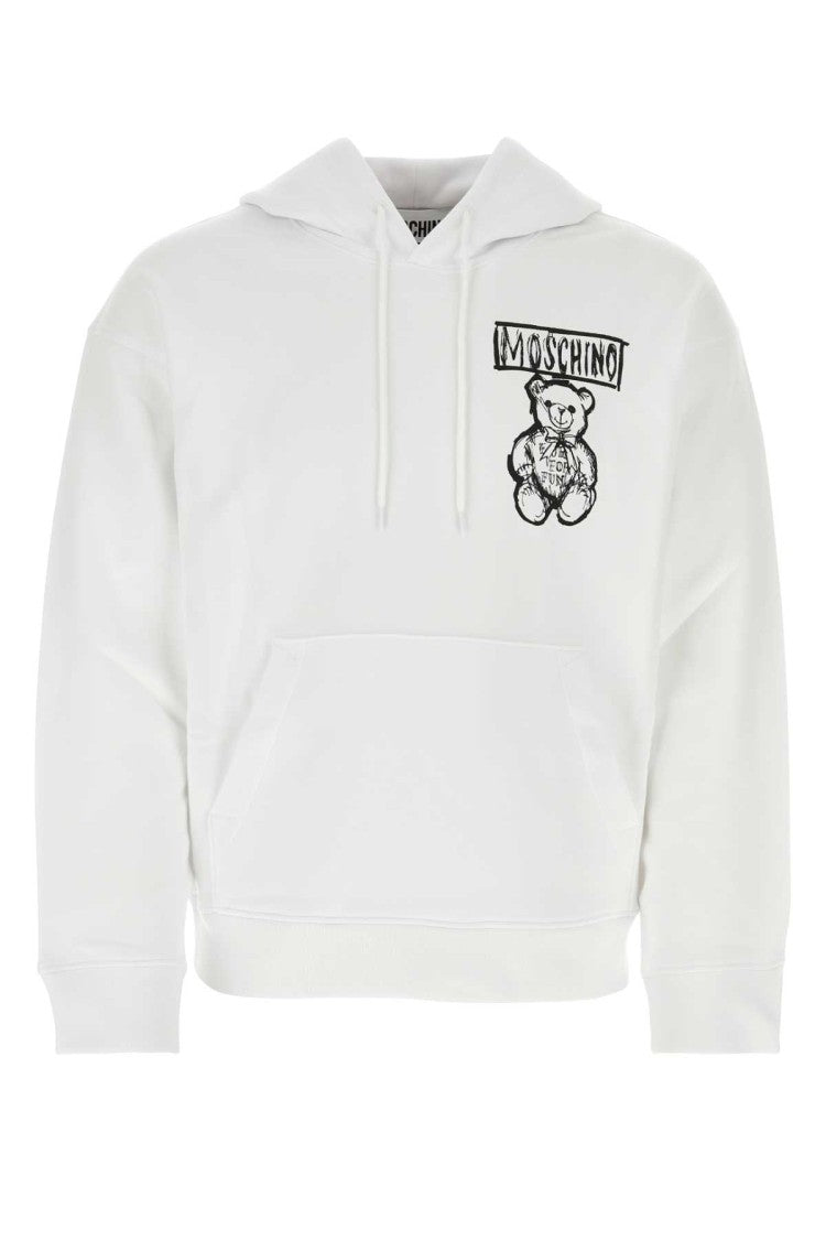 Moschino White Cotton Sweatshirt