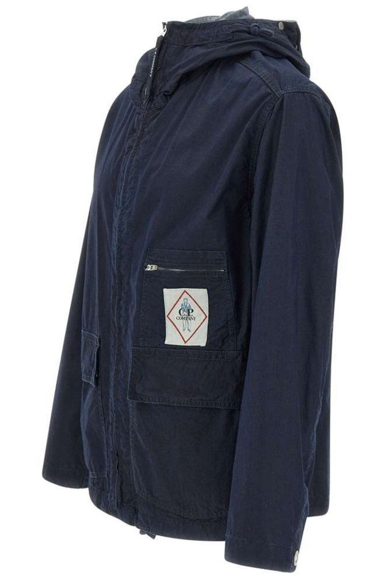 C.P. Company Hooded Padded Jacket With Zipper Closure
