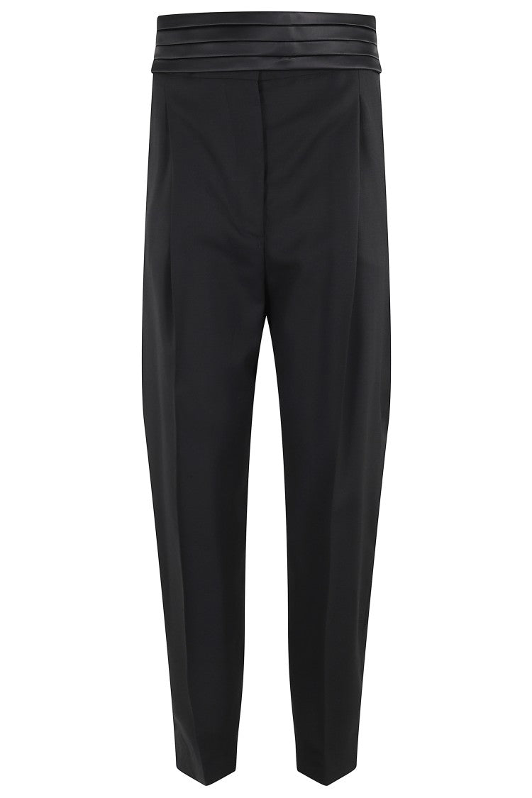 Erika Cavallini Pleated Balloon Pants With Satin Waistband